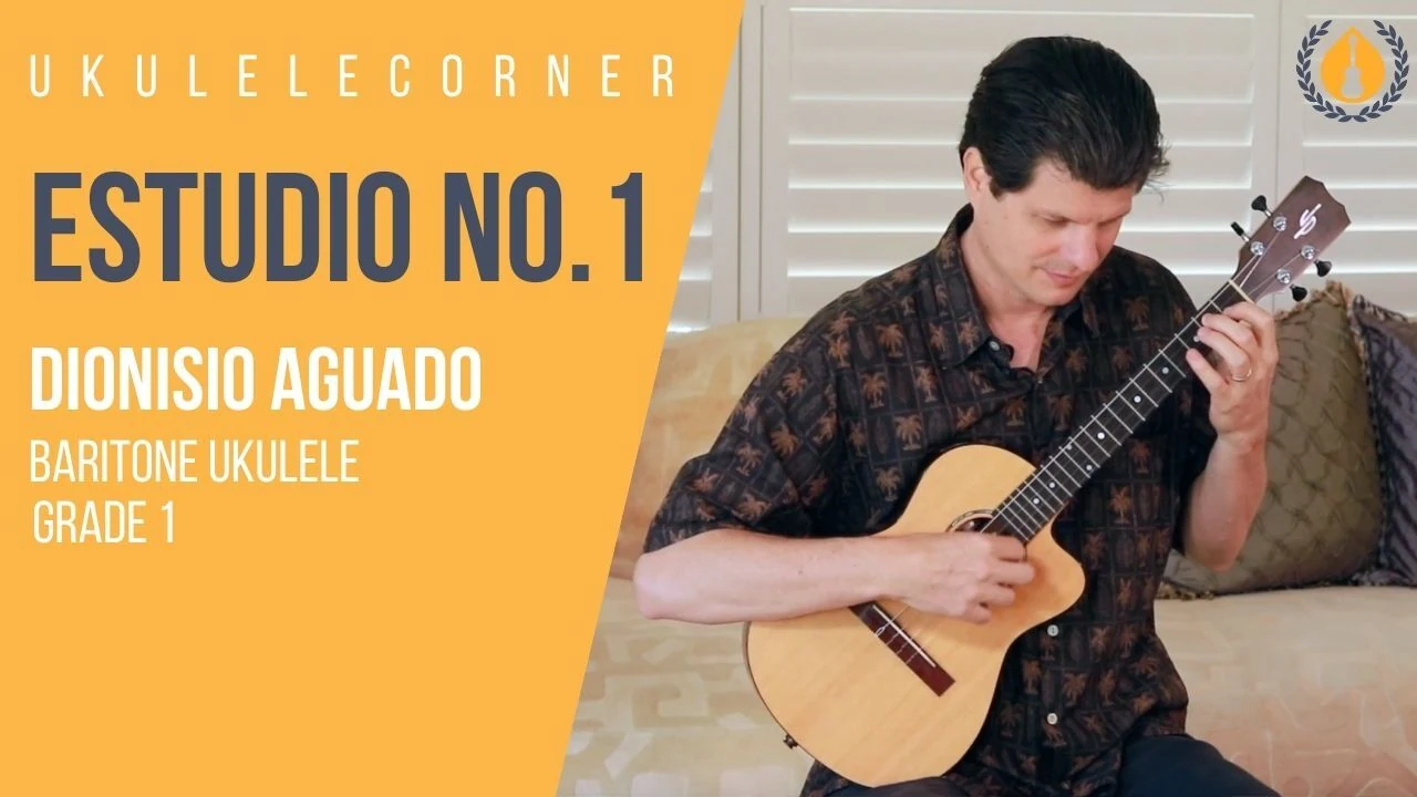Estudio 1 by Aguado for Baritone Ukulele