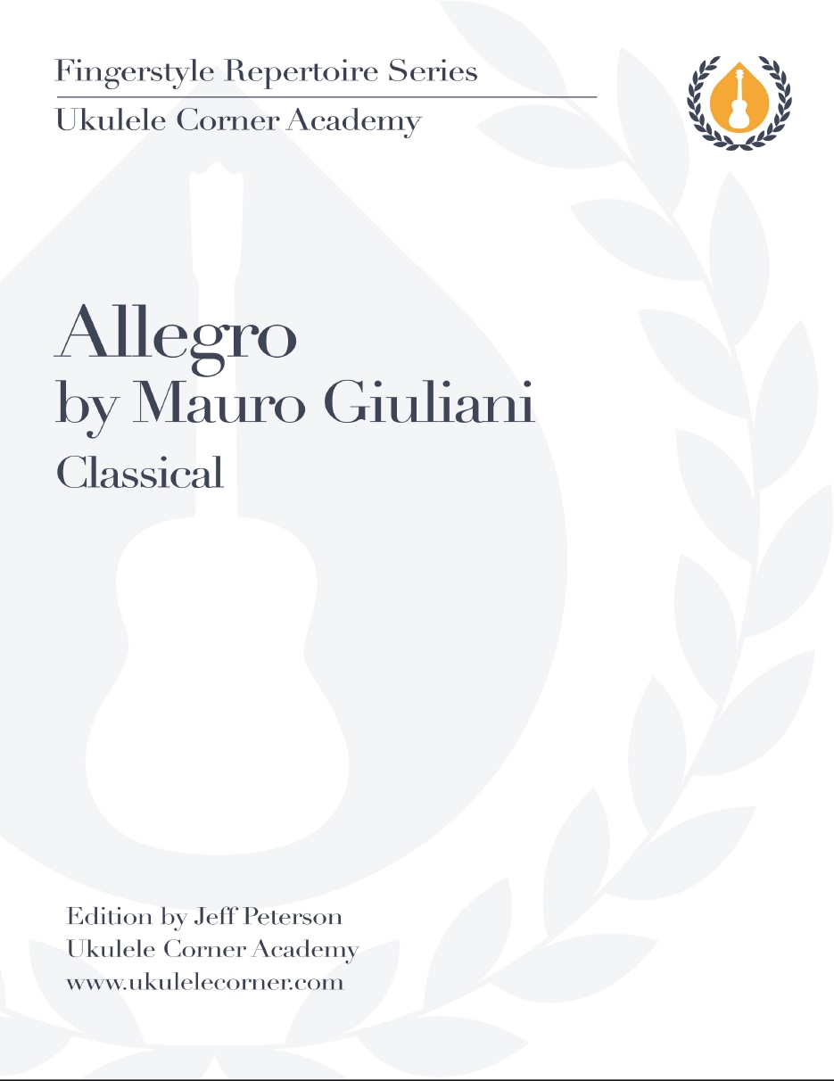 Allegro by Giuliani Study Guide for Fingerstyle Ukulele