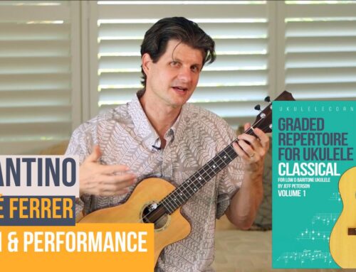 Andantino by Ferrer for Baritone Ukulele