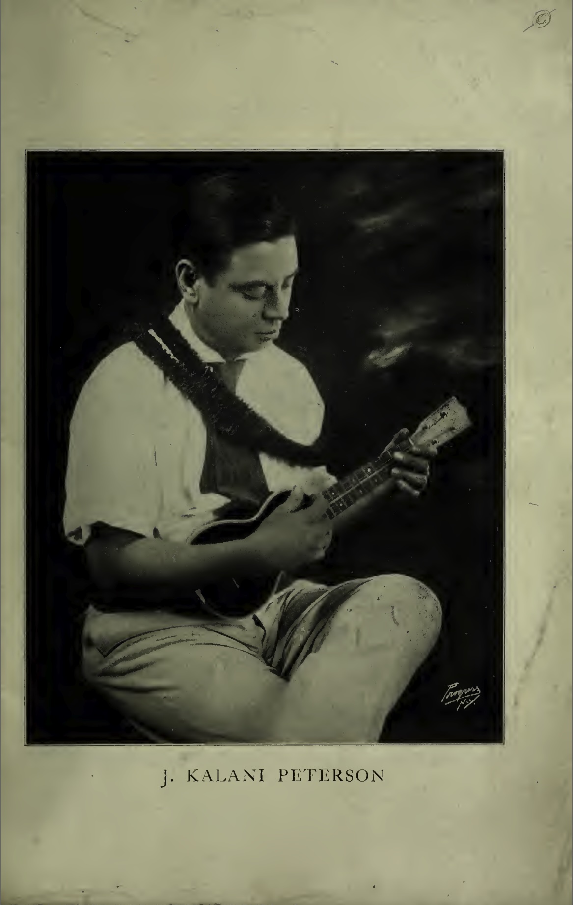 Image of J. Kalani Peterson from his Ukulele Method book