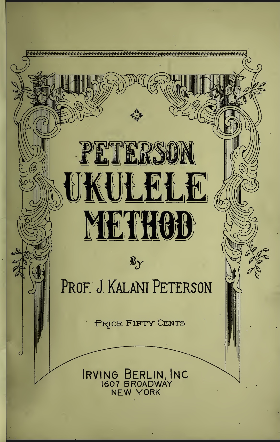 Peterson Ukulele Method by J. Kalani Peterson Title Page