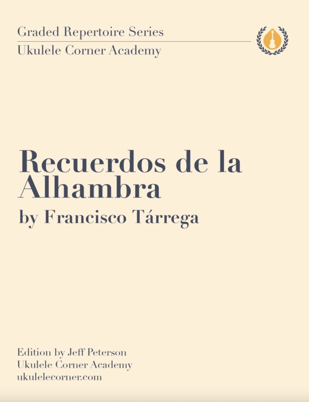 Recuerdos de la Alhambra by Tarrega Sheet Music Cover