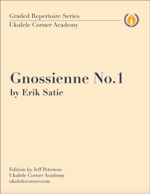Satie, Gnossienne No.1 for Ukulele Score